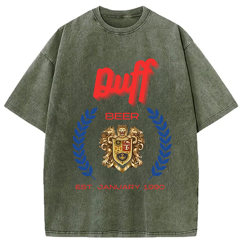 Tokyocanvas Duff Beer Vintage Washed T-Shirt