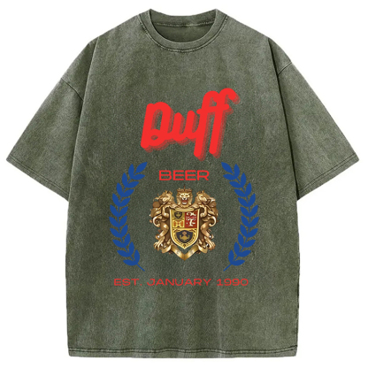 Tokyocanvas Duff Beer Vintage Washed T-Shirt
