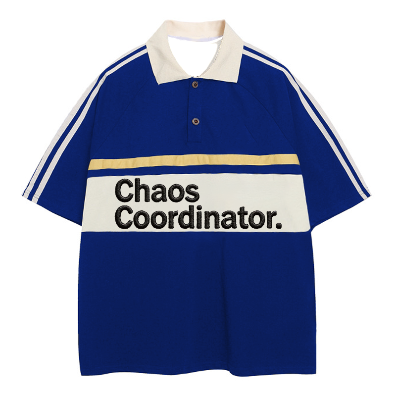 Tokyocanvas Chaos Coordinator Polo Embroidered T-Shirt