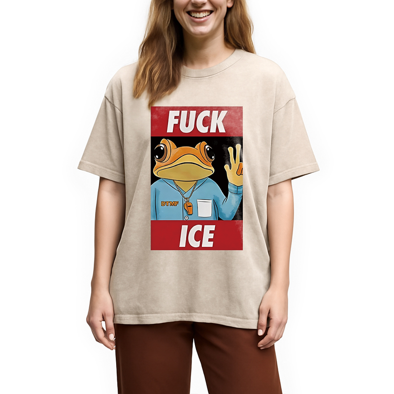 Tokyocanvas Sapo Concho Fu*k Ice Washed T-Shirt