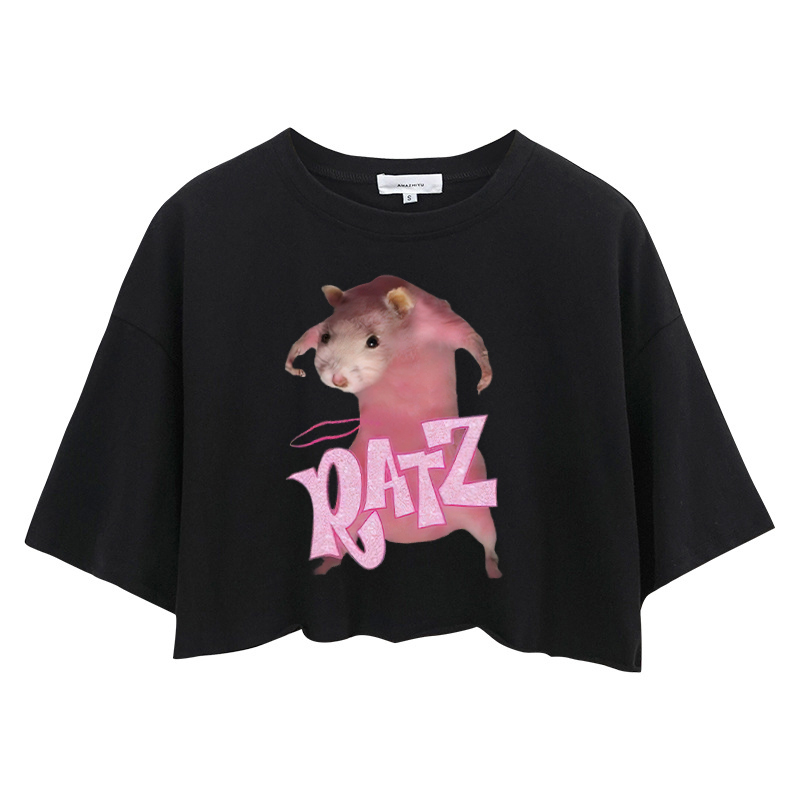 Tokyocanvas RATZ Pink Mouse Crop Top