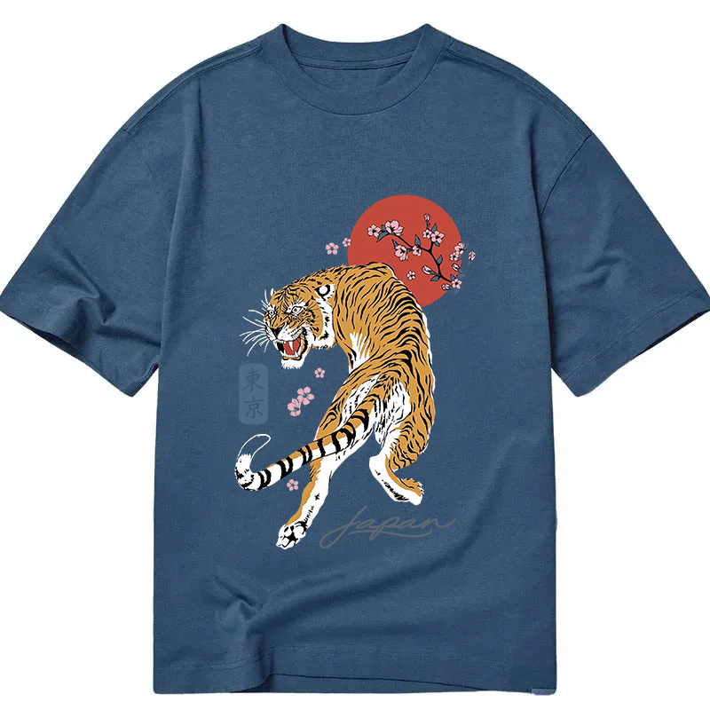 Tokyocanvas Tiger Blossom Japanese Sakura Classic T-Shirt