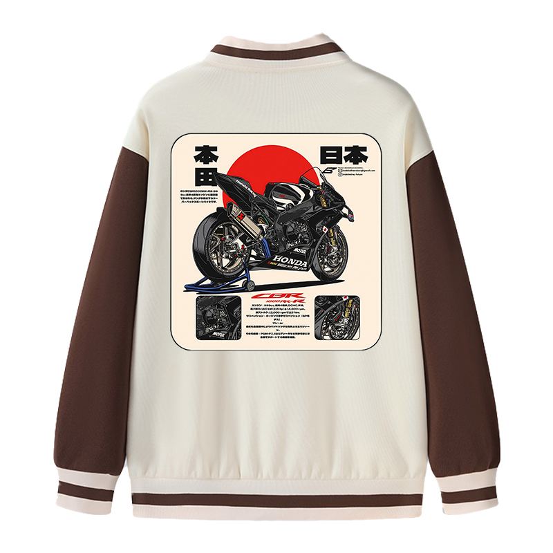 Tokyocanvas CBR 1000 RR-R Vector Motorcycle Varsity Jacket