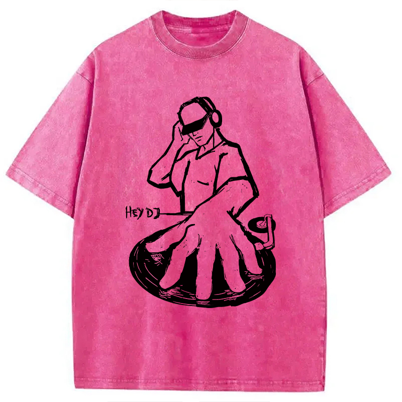 Tokyocanvas Hey DJ Washed T-Shirt