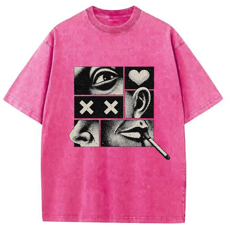 Tokyocanvas Disassembled Smoking Washed T-Shirt