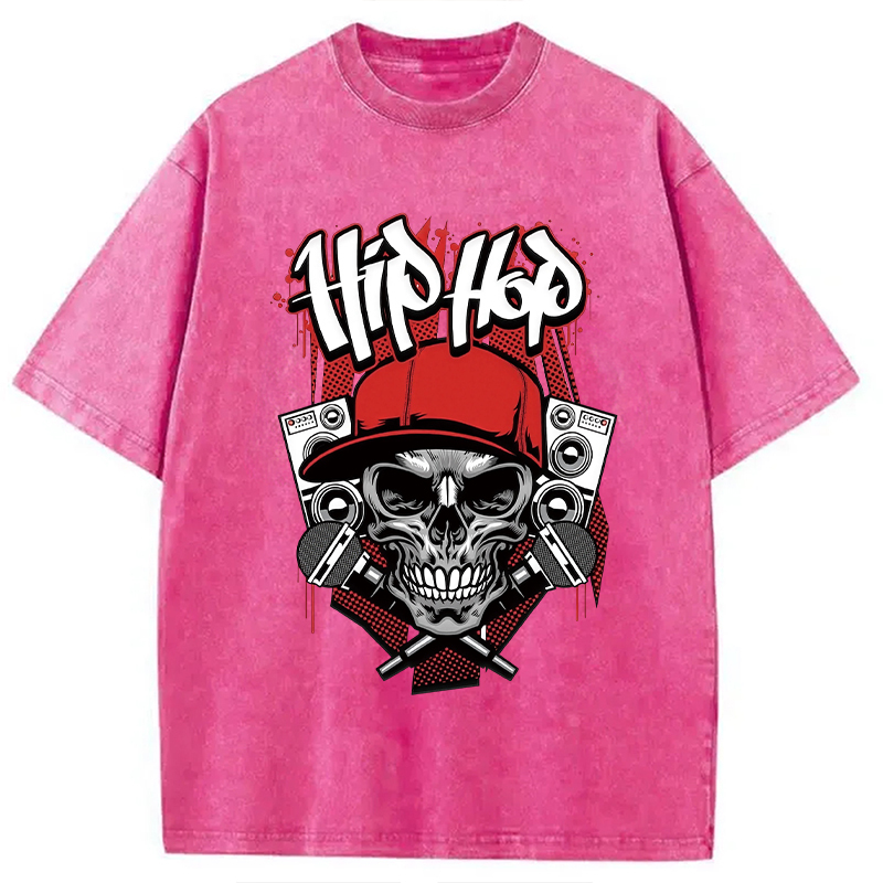 Tokyocanvas Skull Hip Hop Washed T-Shirt