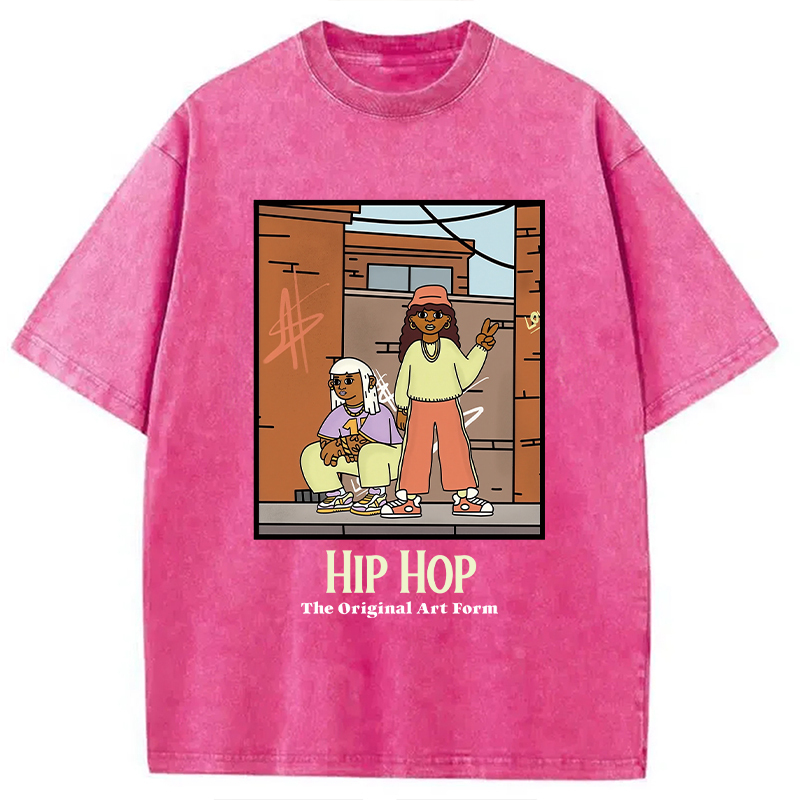 Tokyocanvas Hip Hop The Original Art Form Washed T-Shirt