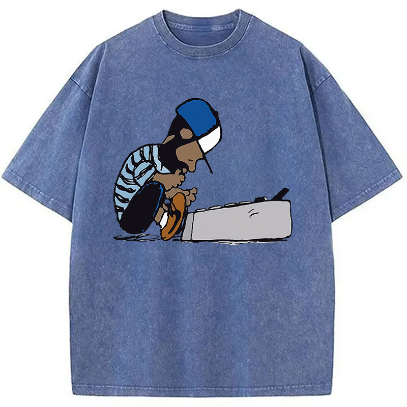 Tokyocanvas J Dilla Design Washed T-Shirt