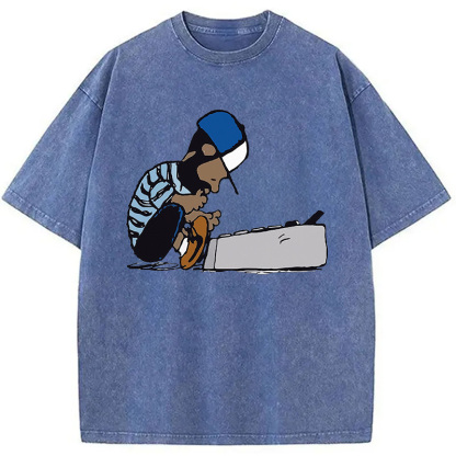 Tokyocanvas J Dilla Design Washed T-Shirt