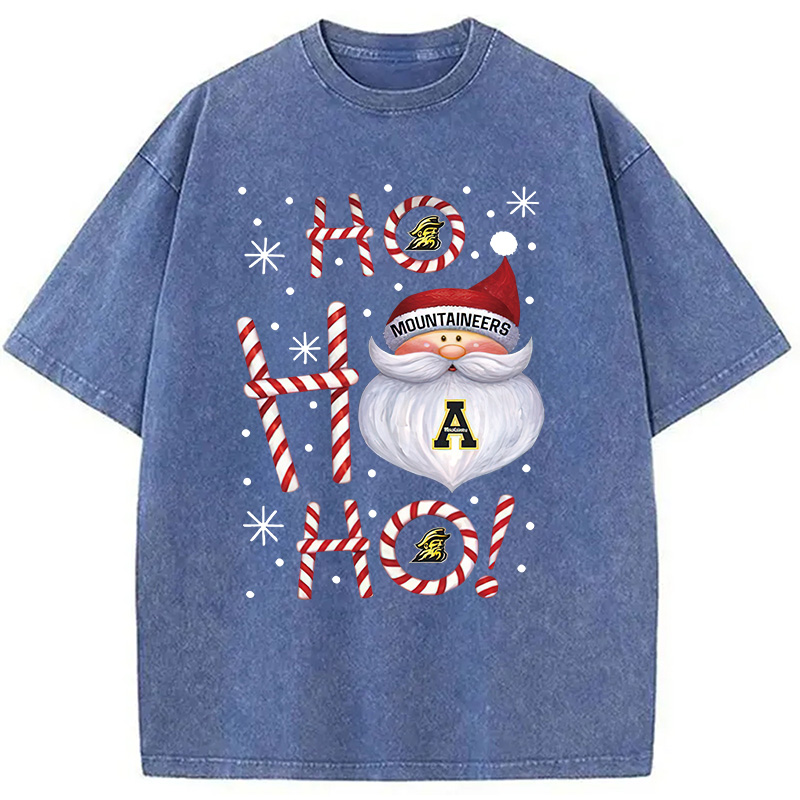 Tokyocanvas Santa ho ho ho Christmas Washed T-Shirt