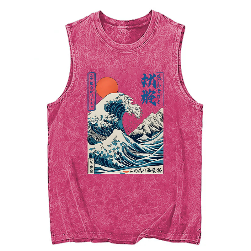 Tokyocanvas Ukiyo-e Ocean Waves Japan Washed Tank