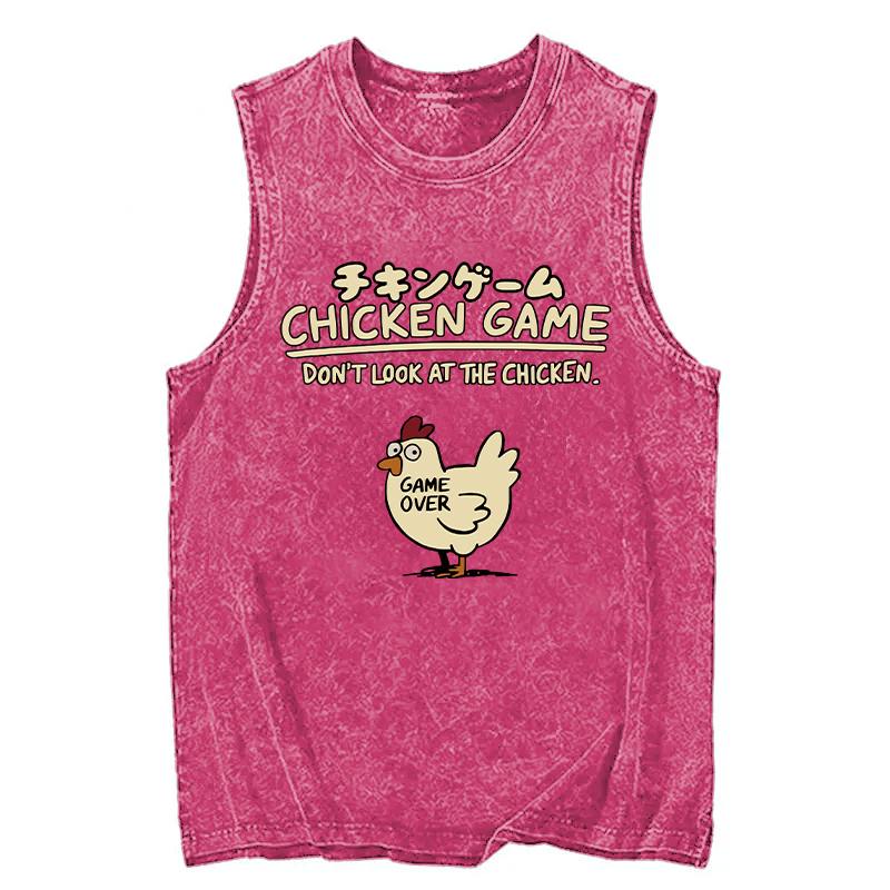 Tokyocanvas Chicken Game Cotton Washed Tank