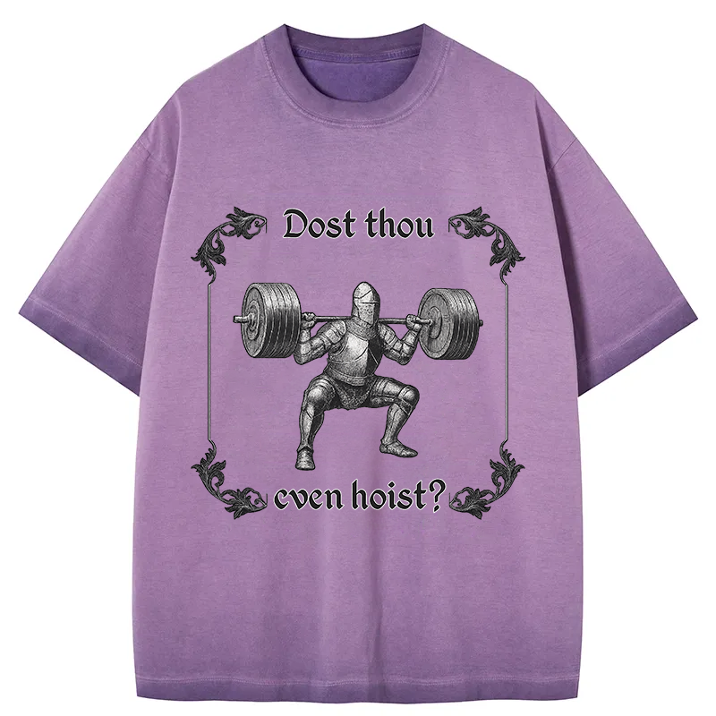 Tokyocanvas Dost Thou Even Hoist Gradient Washed T-Shirt