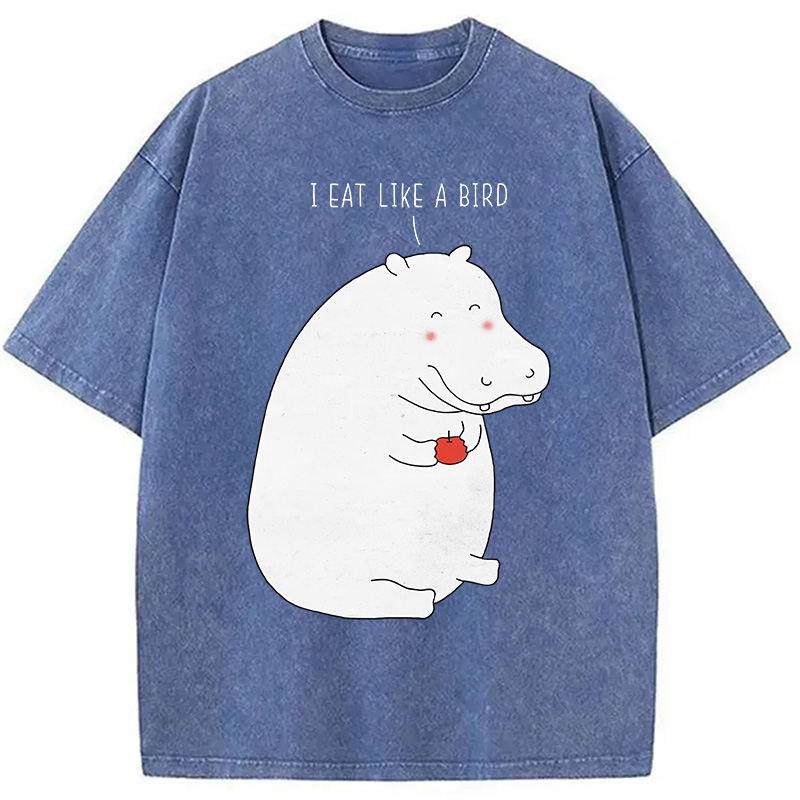 Tokyocanvas Humble Hippo Washed T-Shirt