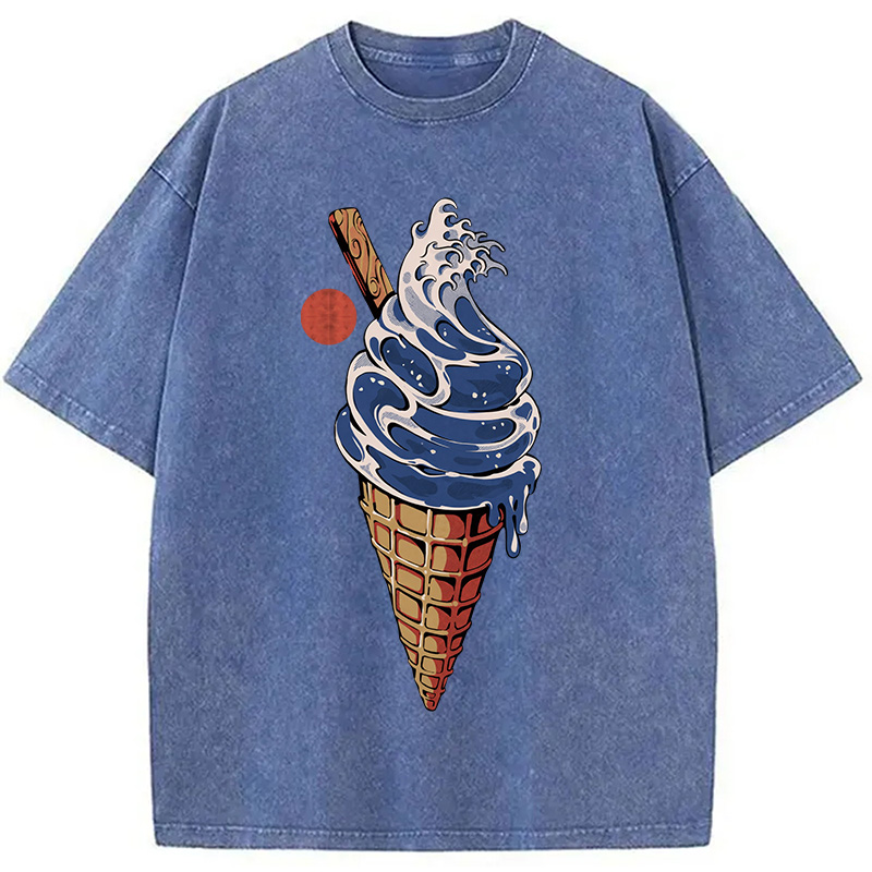 Tokyocanvas Great Ice Cream Washed T-Shirt
