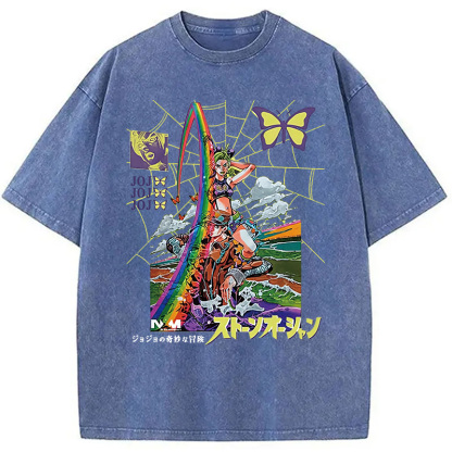 Tokyocanvas Jojo Bizarre Adventure Washed T-Shirt