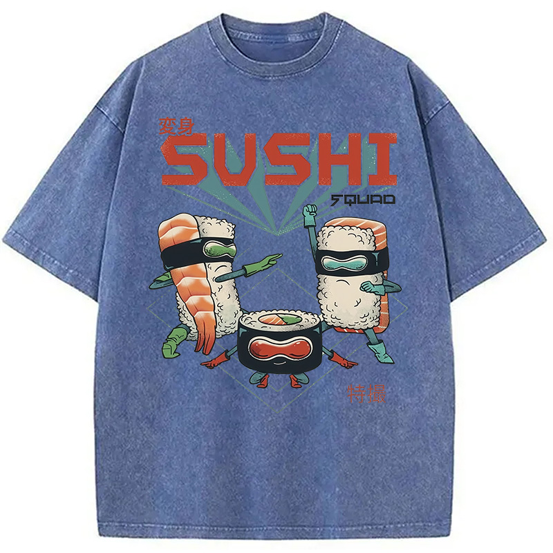 Tokyocanvas Sushi Squad Washed T-Shirt