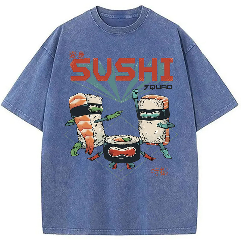 Tokyocanvas Sushi Squad Washed T-Shirt