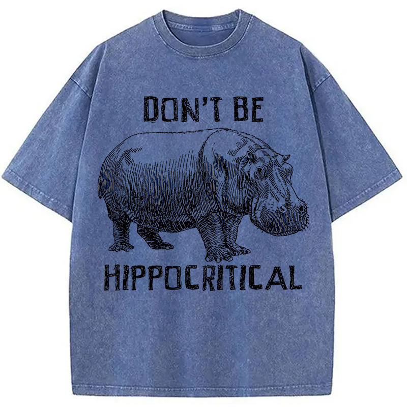Tokyocanvas Don't be Hippocritical Washed T-Shirt