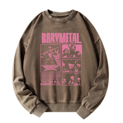 Tokyocanvas BABYMETAL Merch Washed Sweatshirt