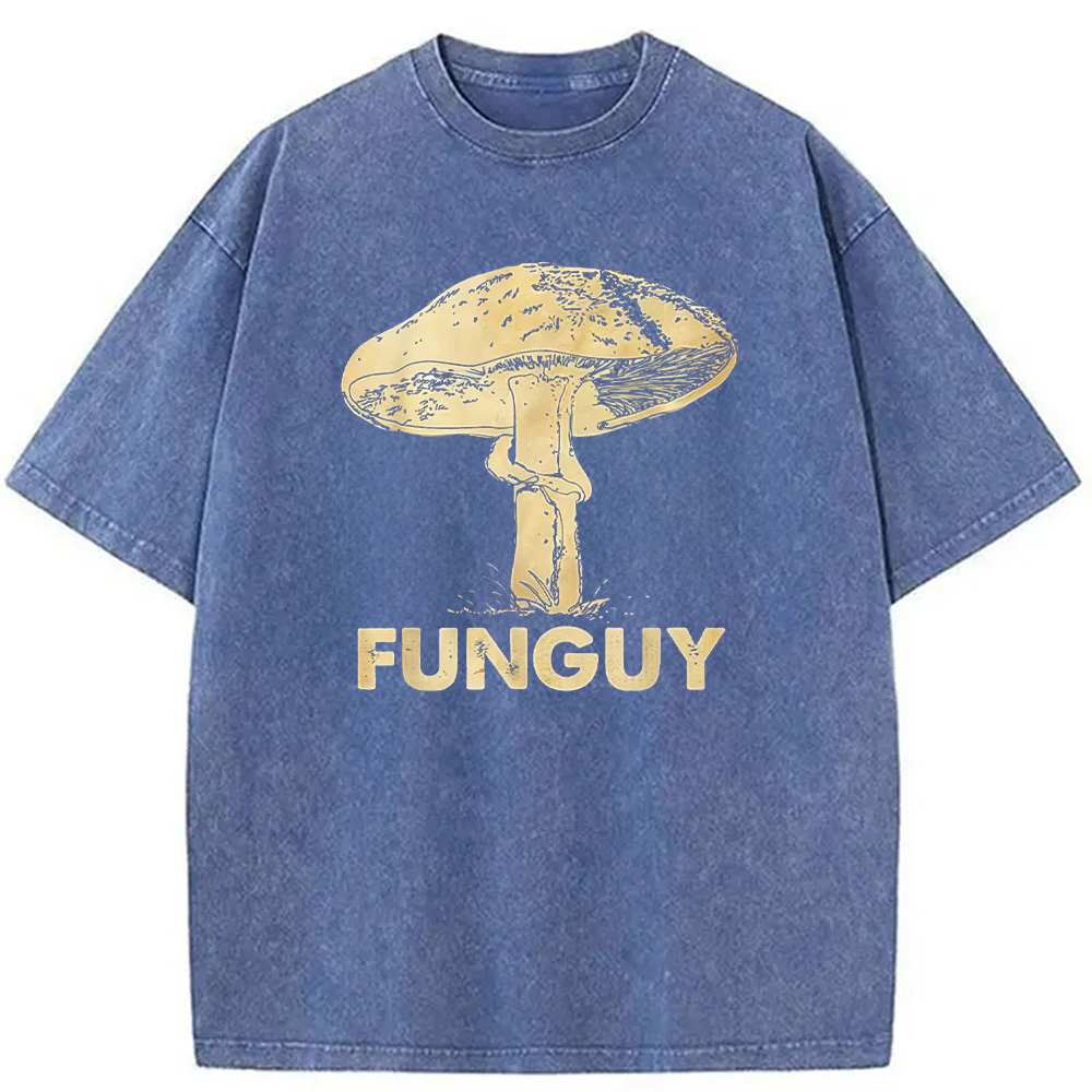 Tokyocanvas Funguy Mushroom Washed T-Shirt
