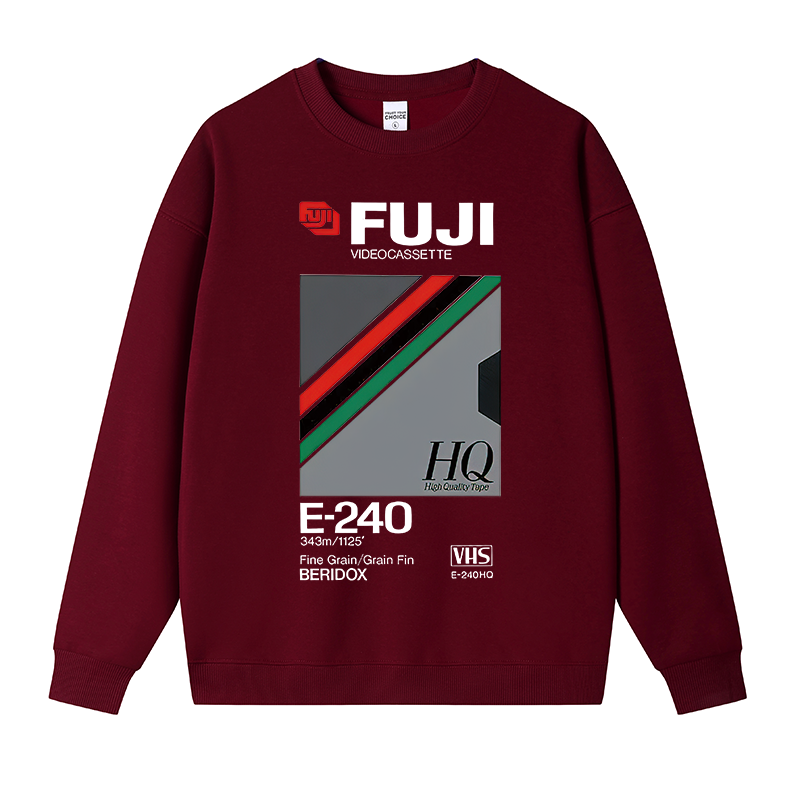 Tokyocanvas Retro VHS Tape Vaporwave Aesthetic Essential Fleece Lined Sweatshirt