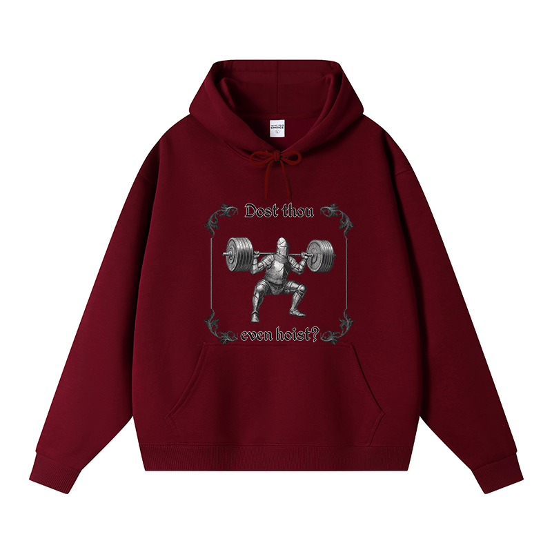 Tokyocanvas Dost Thou Even Hoist Fleece Lined Hoodie
