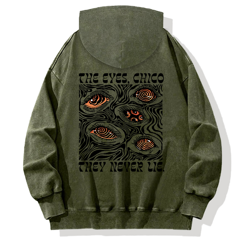 Tokyocanvas The Eyes Chico Back Washed Hoodie