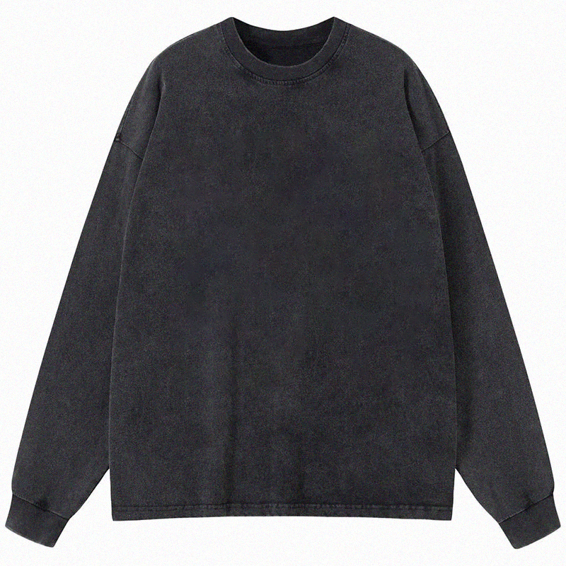 Tokyocanvas Custom Long Sleeve Washed T-Shirt