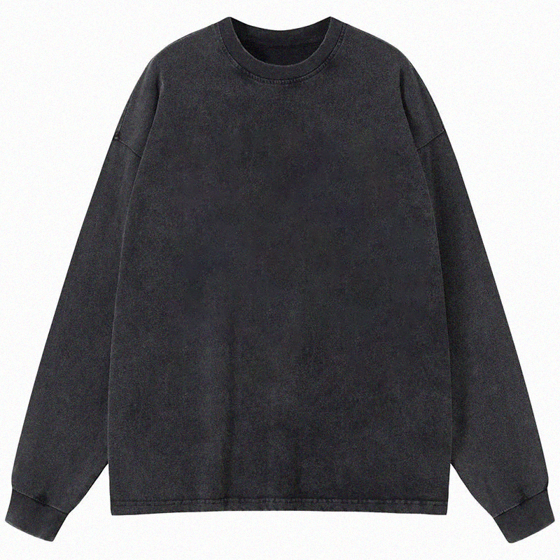Tokyocanvas Custom Long Sleeve Washed T-Shirt