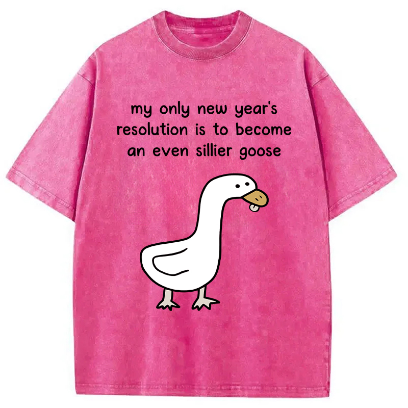 Tokyocanvas New Year's Resolutions Washed T-Shirt