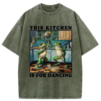 Tokyocanvas This Kitchen Is For Dancing Washed T-Shirt
