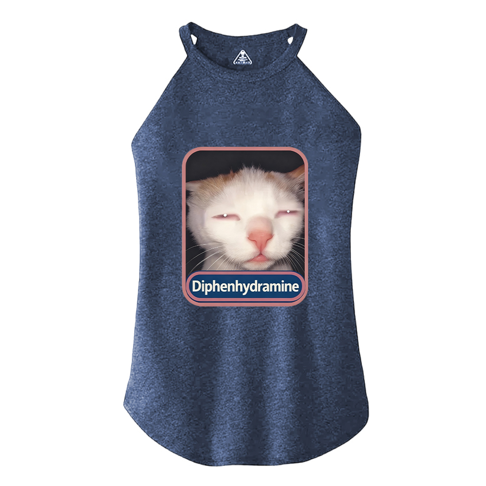 Tokyocanvas Diphenhydramine Cat Meme Cotton Tank