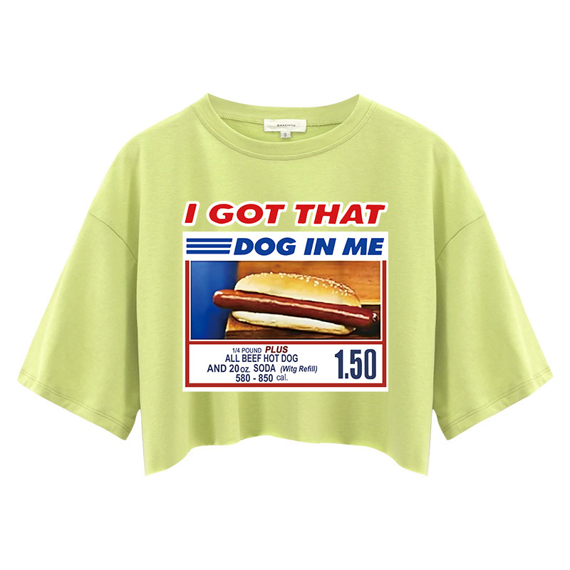 Tokyocanvas I Got That Dog In Me Crop Top