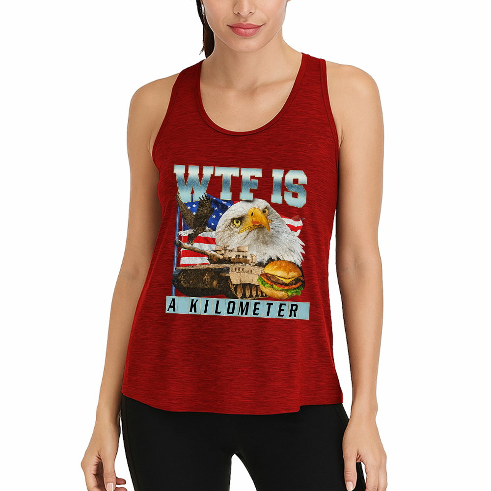 Tokyocanvas WTF Is A Kilometer Meme Fitness Tank