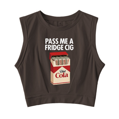 Tokyocanvas I Need A Diet Cola Sleeveless Crop Top