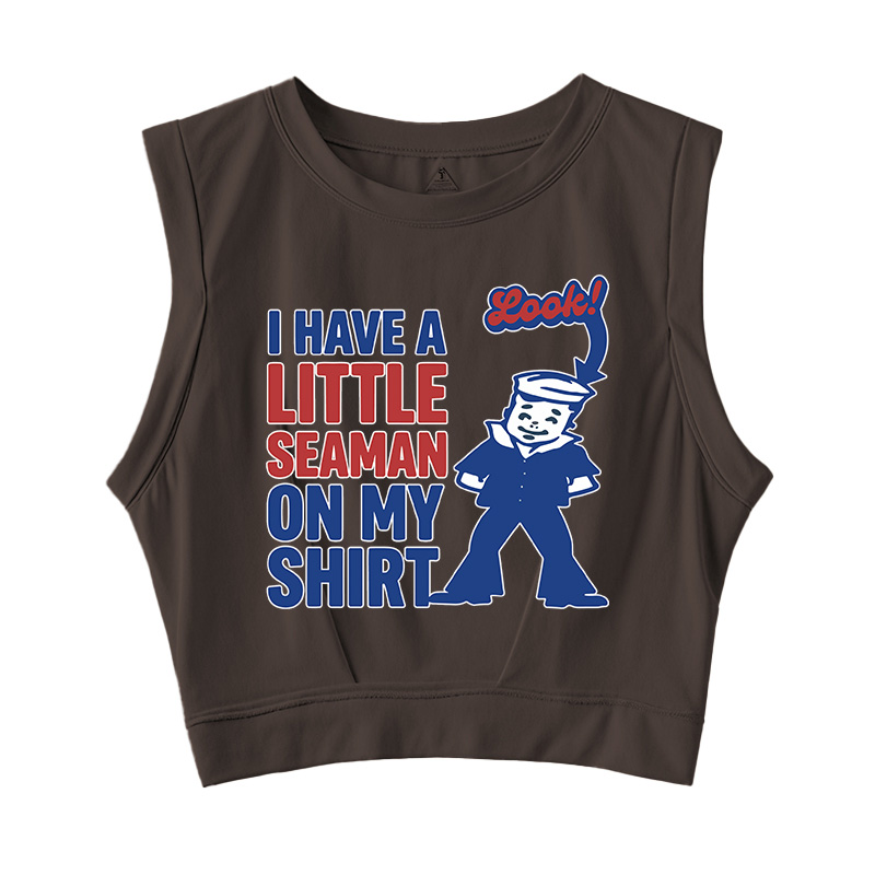 Tokyocanvas I Have a Little Seaman Sleeveless Crop Top