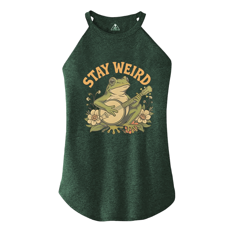 Tokyocanvas Stay Weird Frog Cotton Tank