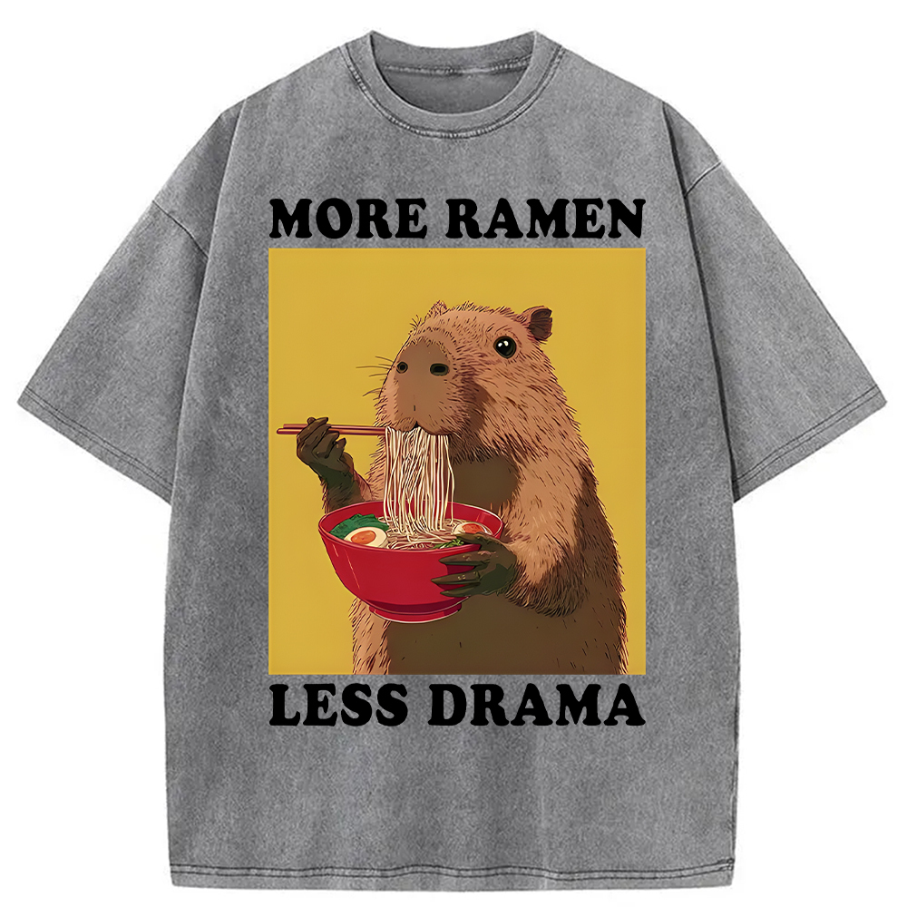 Tokyocanvas Noodles Over Drama Washed T-Shirt