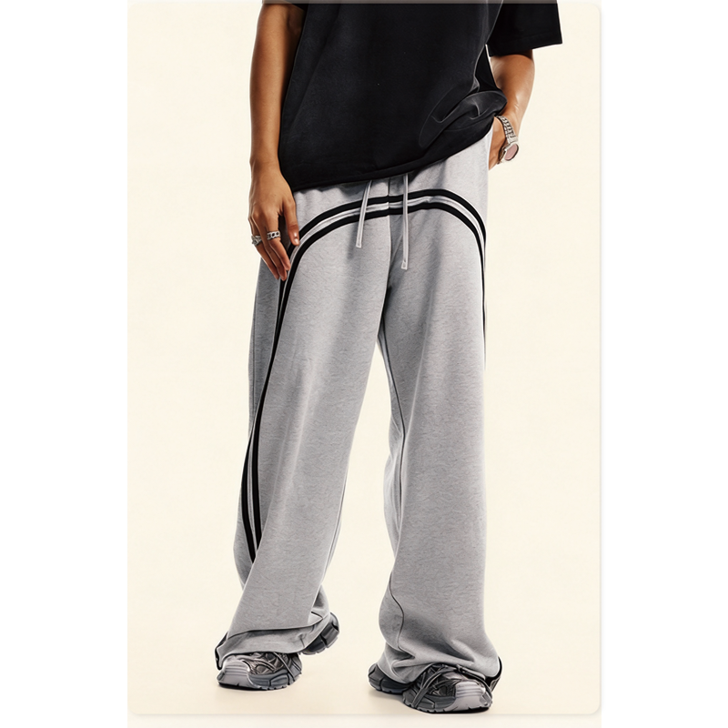 Tokyocanvas Batik Arched-Line Sweatpants