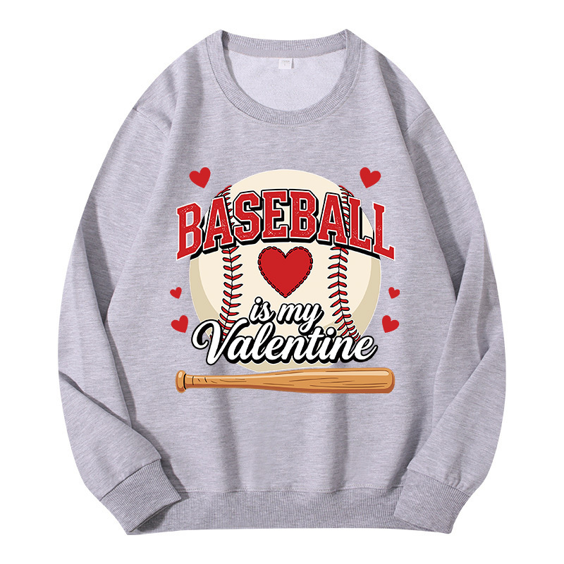 Tokyocanvas Baseball Is My Valentine Classic Sweatshirt