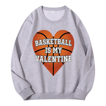 Tokyocanvas Heart Basketball Valentine Classic Sweatshirt