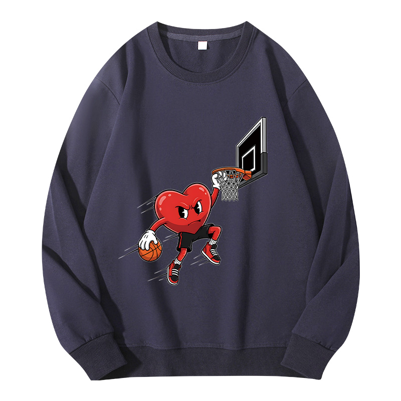 Tokyocanvas Basketball Heart Dunk Valentine Classic Sweatshirt