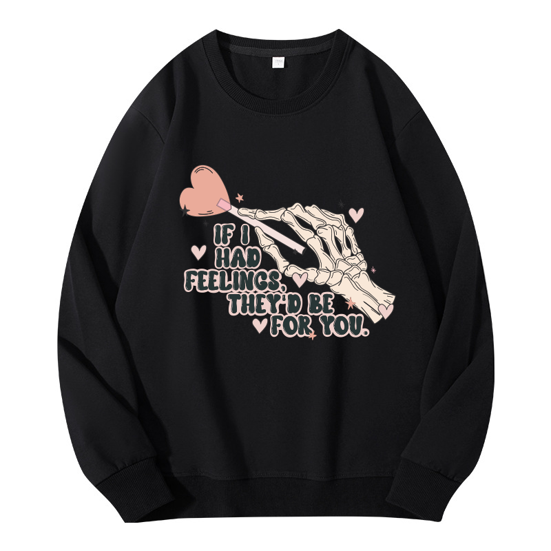 Tokyocanvas Skeleton Valentines Day Classic Sweatshirt