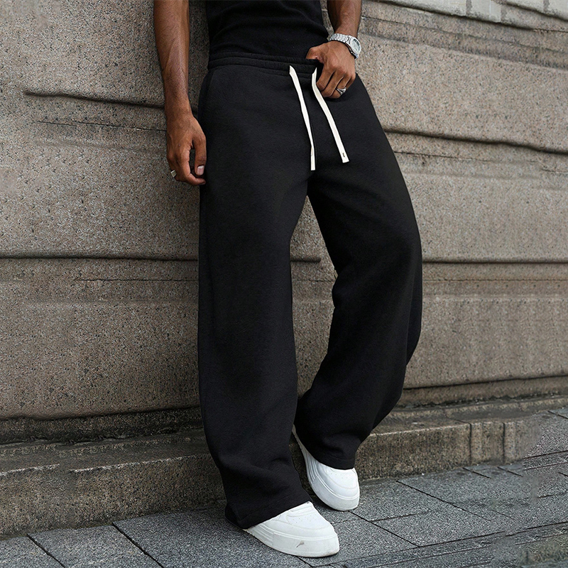 Tokyocanvas Simple Solid Color Sweatpants