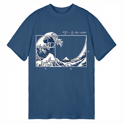Tokyocanvas The Great Fibonacci Wave Classic T-Shirt