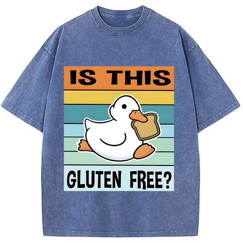 Tokyocanvas Is This Gluten Free Meme Washed T-Shirt