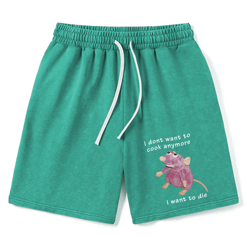 Tokyocanvas I Don't Want To Cook Anymore Washed Short