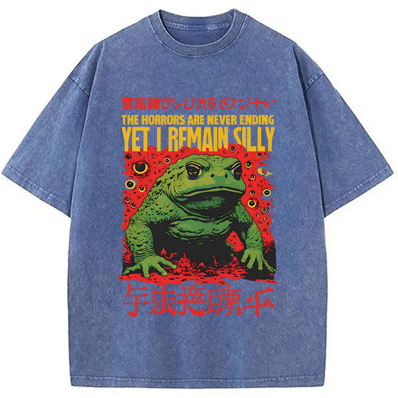 Tokyocanvas The Horrors Are Never Ending Washed T-Shirt
