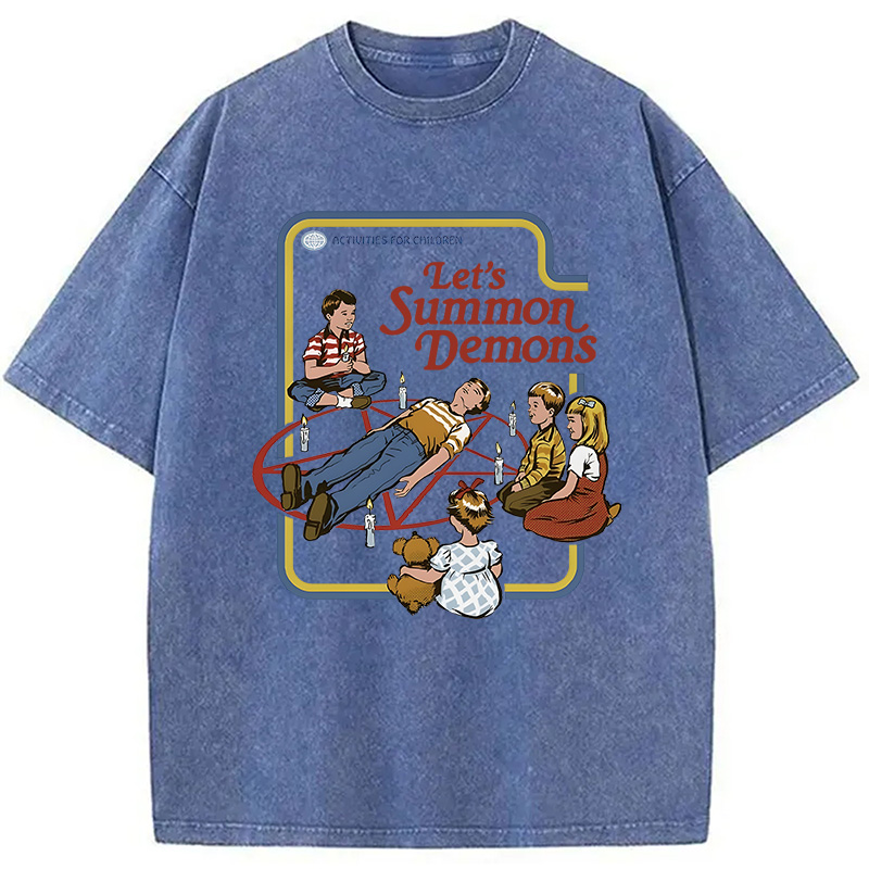Tokyocanvas Let's Summon Demons Retro Washed T-Shirt